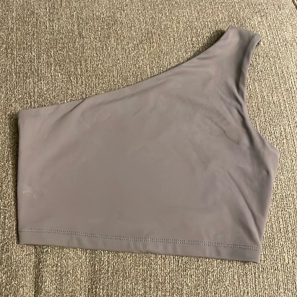 Susana Monaco One Shoulder Crop Top